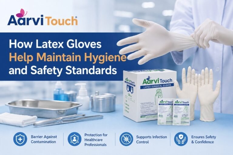 Latex examination hand gloves wholesaler in Ahmedabad
